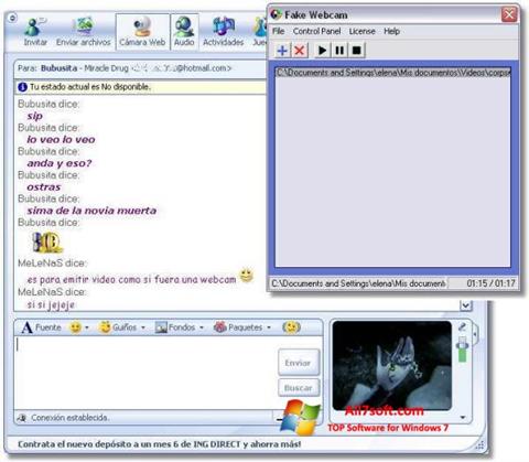Skjermbilde Fake Webcam Windows 7