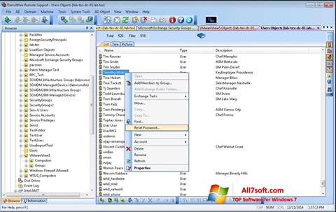 Skjermbilde Remote Administration Tool Windows 7